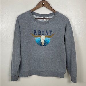 Ariat Heather Gray Sweatshirt Large